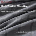 Conjunto de la cubierta del edredón Seepersucker de microfibra de microfibra lavado